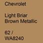 Preview: Chevrolet, Light Briar Brown Metallic, 62 / WA8240.